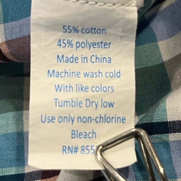 Boys J. Bailey Roscoe 2T Green Blue & Brown Plaid Longsleeve Button Down Shirt - Picture 9 of 9